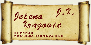 Jelena Kragović vizit kartica
